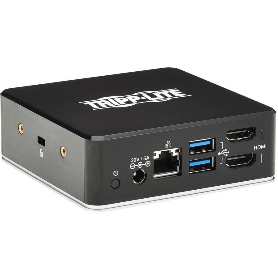 Eaton Tripp Lite Series USB-C Dock, Dual Display - Dual HDMI, USB 3.x (5Gbps) Hub, GbE, 3.5 mm, 85W PD Charging