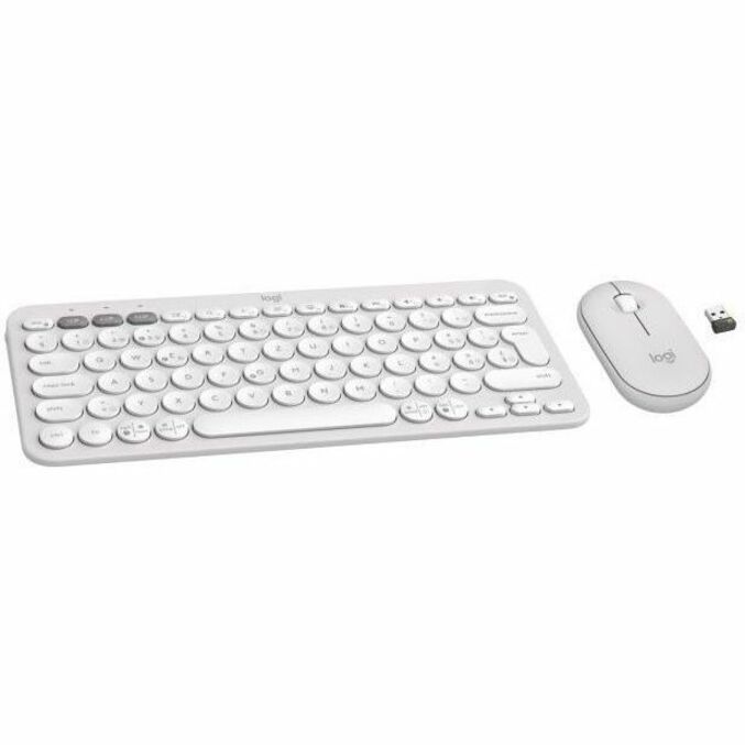 Logitech Pebble 2 Combo Tonal White Fra 2.4GHZ/BT