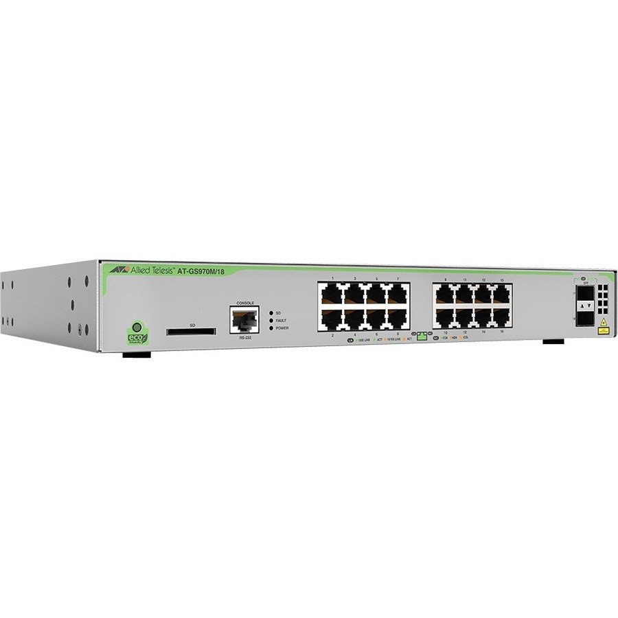 Allied Telesis CentreCOM GS970M GS970M/18 16 Ports Manageable Layer 3 Switch