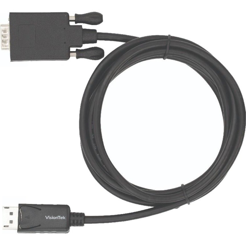 VisionTek DisplayPort to VGA 2 Meter Cable (M/M)