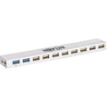 Tripp Lite by Eaton 10-Port USB 3.x (5Gbps) / USB 2.0 Combo Hub - USB Charging 2 USB 3.x & 8 USB 2.0 Ports