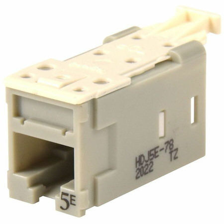 Ortronics Clarity High Density Jack (HDJ) CAT5E, T568A/B, Dark Gray