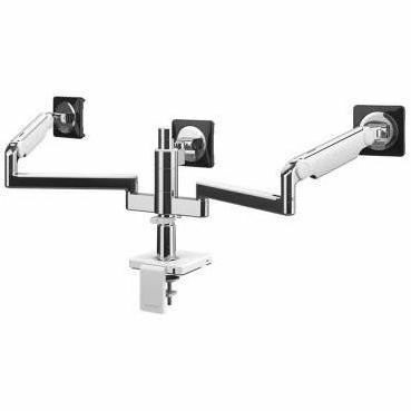 Humanscale M/Flex Mounting Arm for LCD Display, Monitor - Polished Aluminum, White