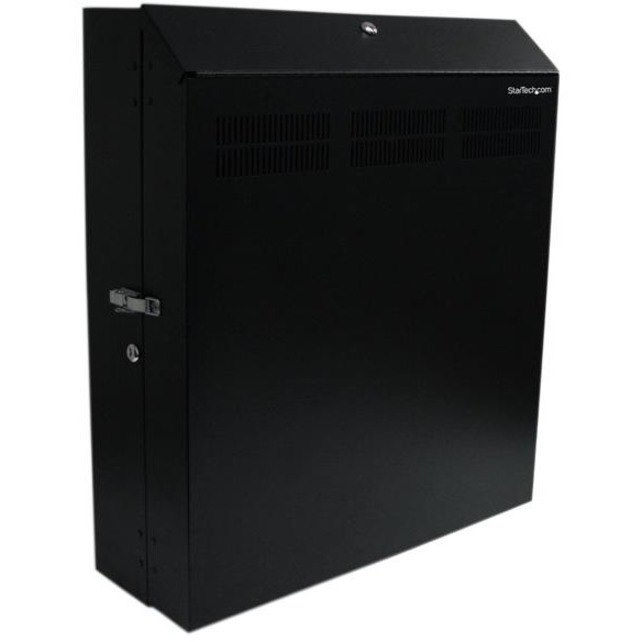 StarTech.com Wallmount Server Rack with Dual Fans and Lock - Vertical Mounting Rack for Server - 4U