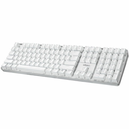 Adesso EasyTouch 680 Keyboard - Cable Connectivity - USB Type C Interface - LED - English (US) - White