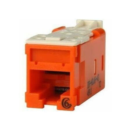 Ortronics Clarity High Density Jack (HDJ) CAT6, T568A/B, Orange