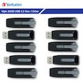 32GB Store 'n' Go® V3 USB 3.2 Gen 1 Flash Drive - 10pk Business Bulk - Gray
