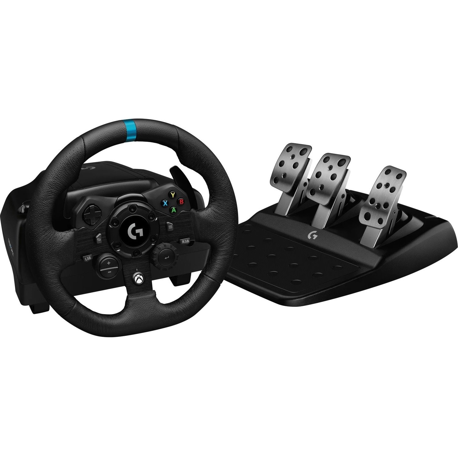 Logitech G923 Gaming Steering Wheel, Gaming Pedal