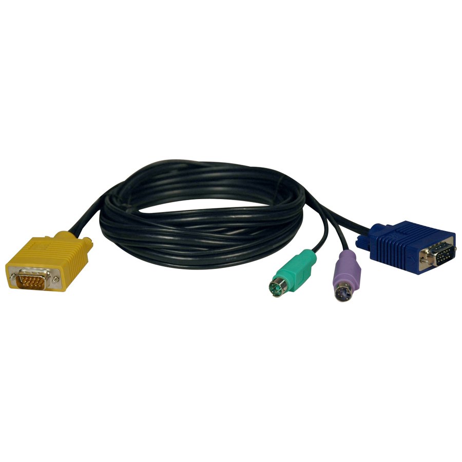 Eaton Tripp Lite Series PS/2 (3-in-1) Cable Kit for NetDirector KVM Switch B020-Series and KVM B022-Series, 6 ft. (1.83 m)