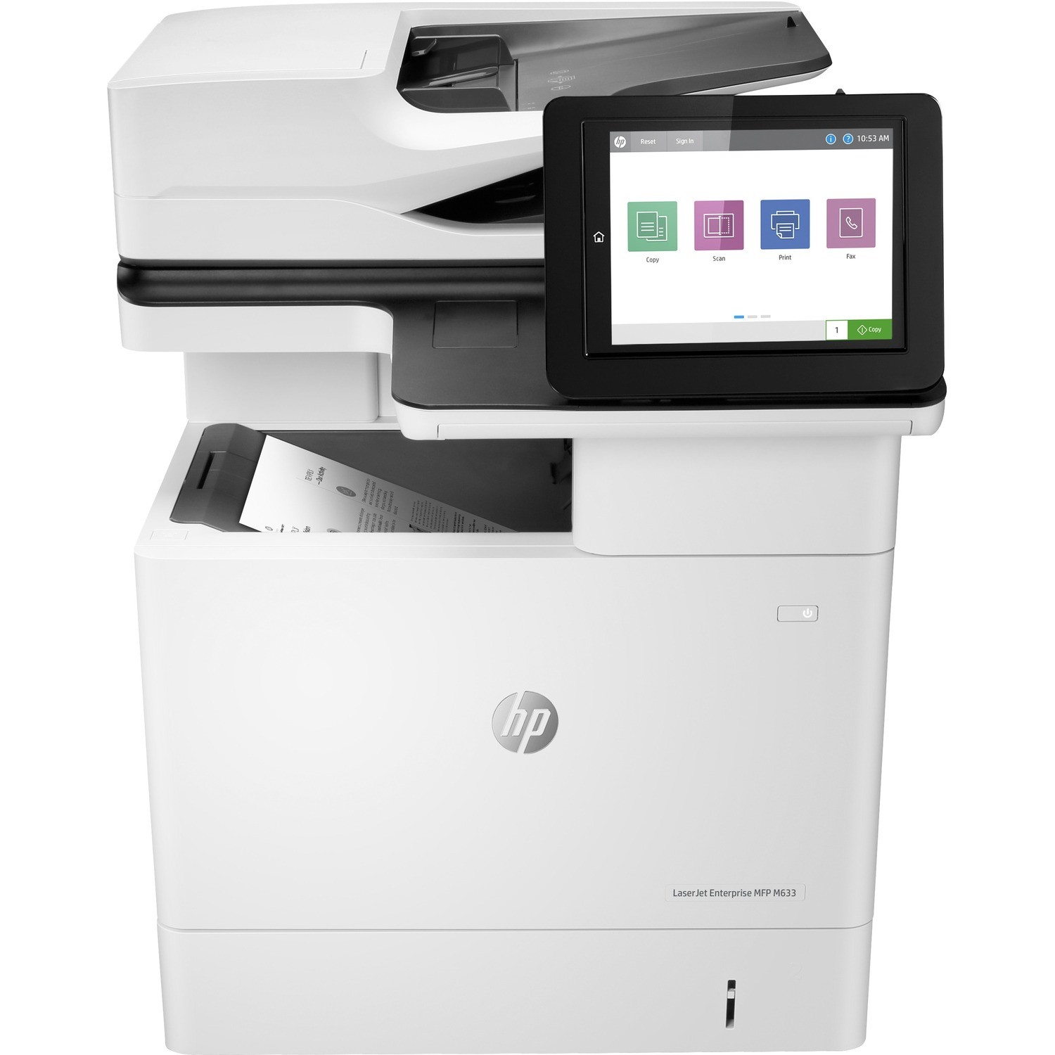 HP LaserJet M633fh Laser Multifunction Printer - Monochrome