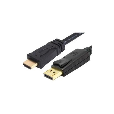 Comsol 3 m DisplayPort/HDMI A/V Cable for LCD TV, Plasma, Monitor, Projector, Audio/Video Device