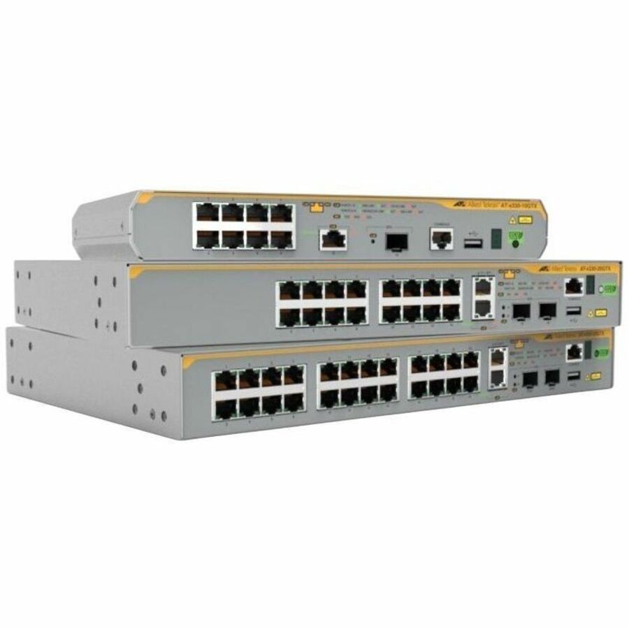 Allied Telesis At X330-20GTX - Switch - L3 - Managed - 16 X 10/100/1000Base-T + 2 X 1/2.5/5/10GBase-T + 2 X SFP+ - Rack-Mountable