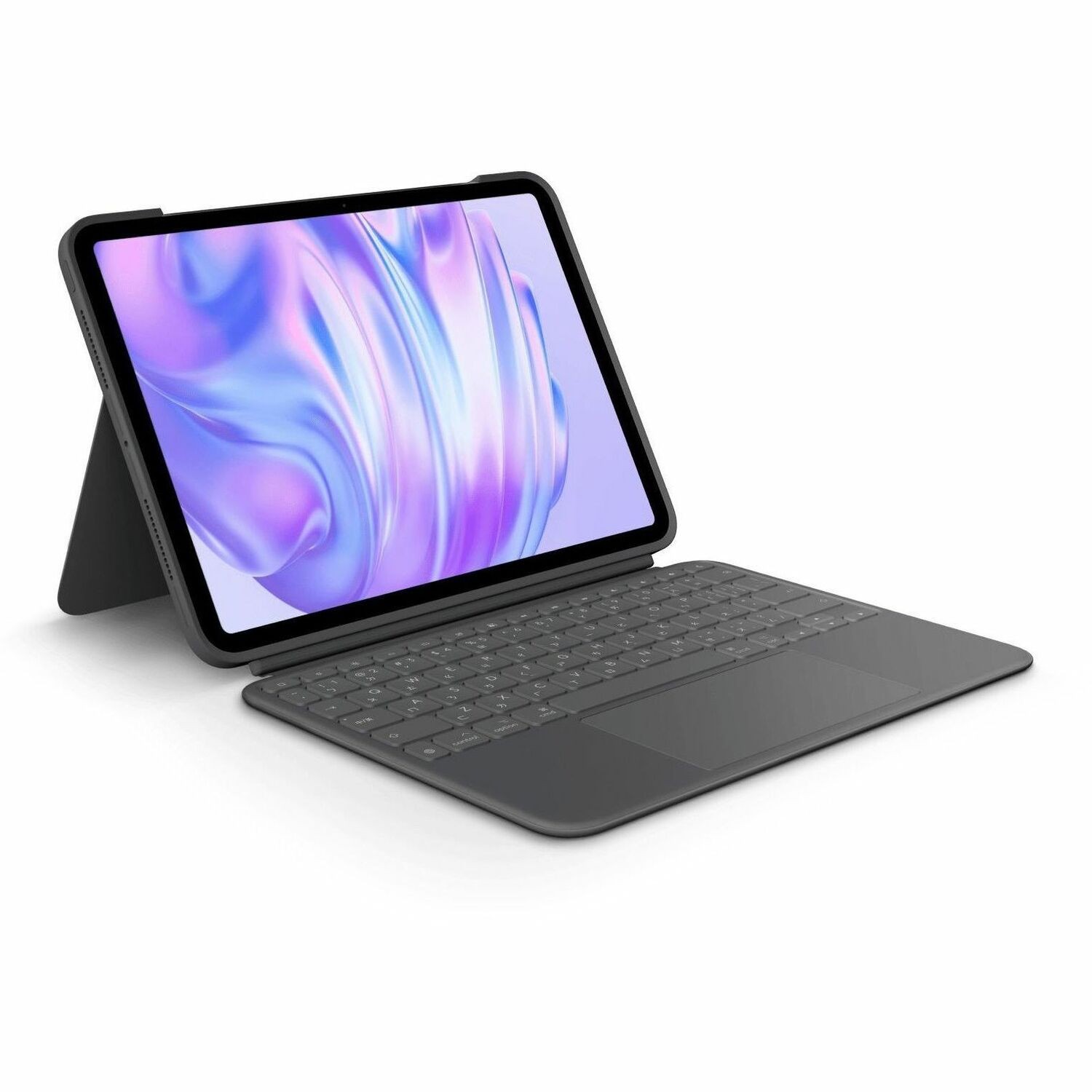 Logitech Combo Touch Tastatur/Cover (Folie) f&uuml;r 27,9 cm (11 Zoll) Apple iPad Pro 11 (2024) Tablet - Graphit