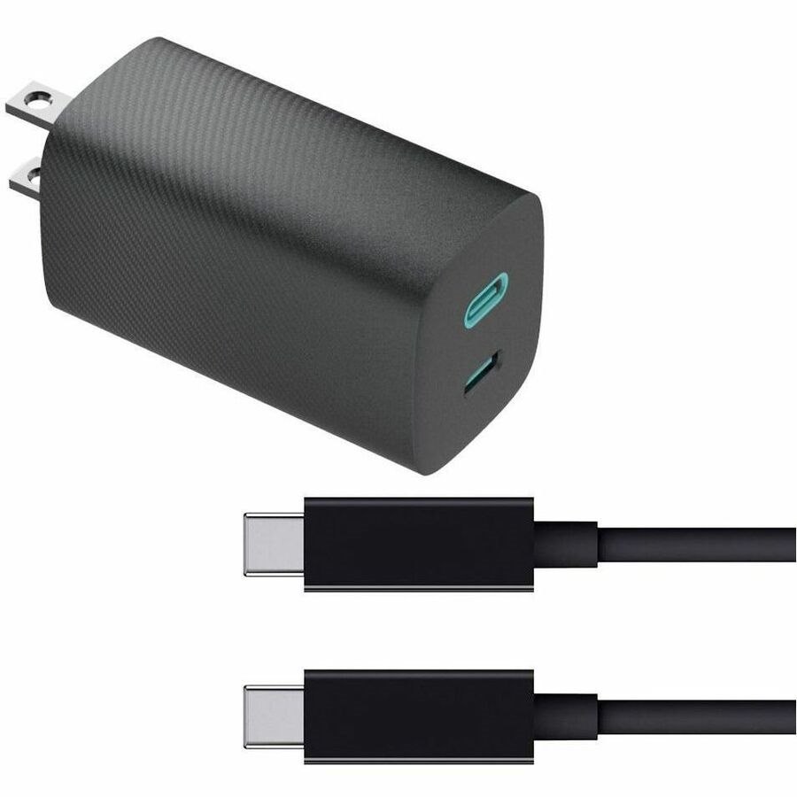 4XEM 45W 6FT USB-C to USB-C GaN Charging Kit - Black