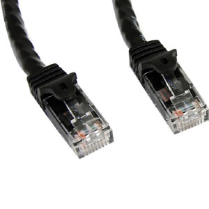 StarTech.com 100ft CAT6 Ethernet Cable - Black Snagless Gigabit - 100W PoE UTP 650MHz Category 6 Patch Cord UL Certified Wiring/TIA