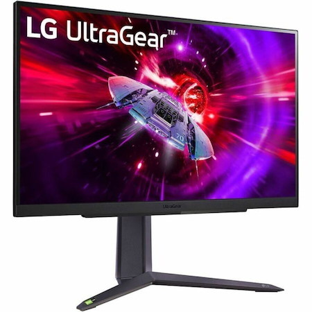 LG UltraGear 27GR75QB-B 27" Class WQHD Gaming LCD Monitor - 16:9 - High Glossy Black, Matte Black, Matte Purple Gray