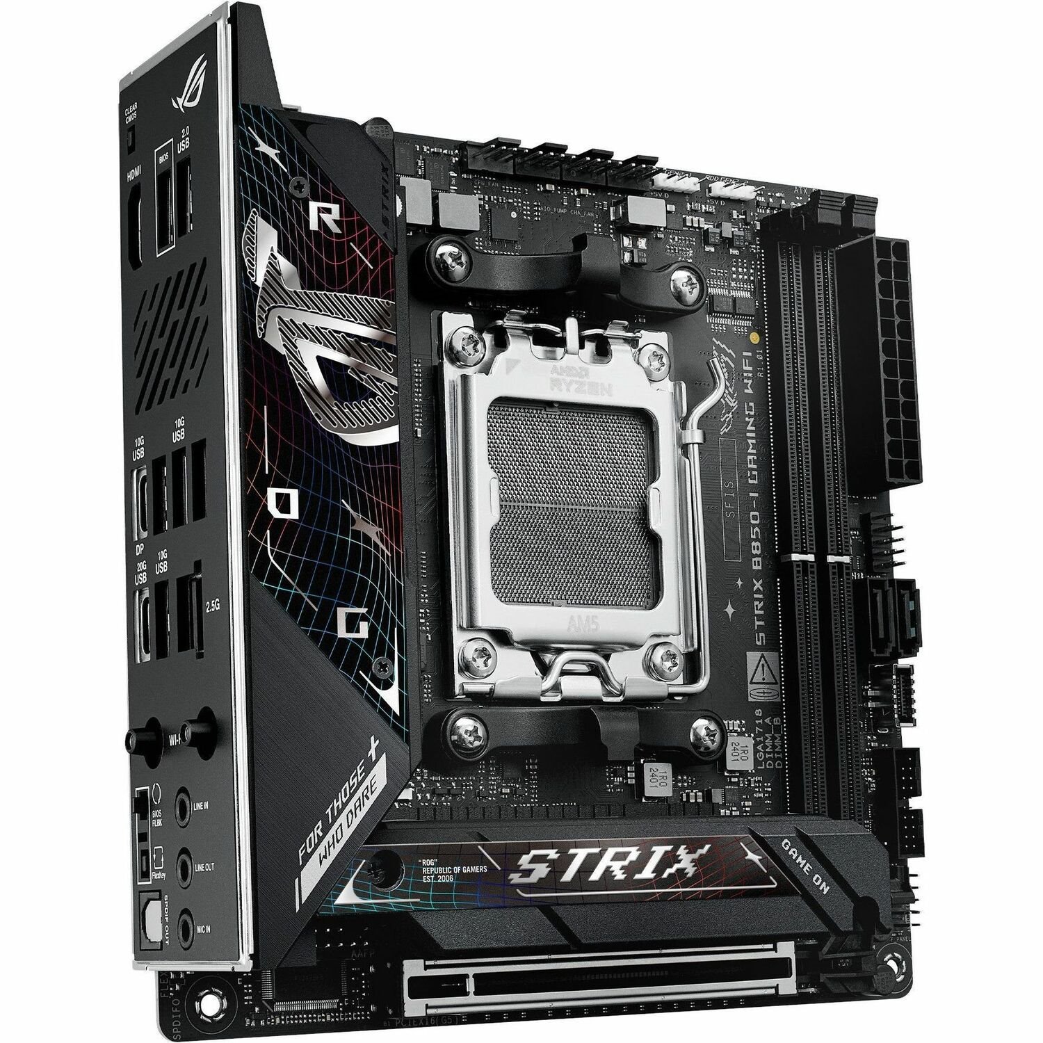 Asus ROG Strix B850-I GAMING WIFI Gaming Desktop Motherboard - AMD B850 Chipset - Socket AM5 - Mini ITX