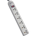 Eaton Tripp Lite Series Protect It! 230V 6-Universal Outlet Surge Protector, 1.8M Cord, British Plug, 750 Joules