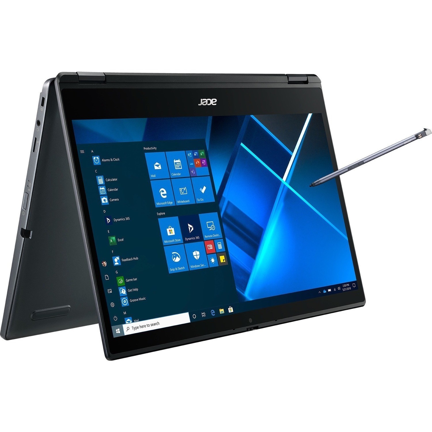 Acer TravelMate Spin P4 P414RN-51 TMP414RN-51-52US 35.6 cm (14") Touchscreen Convertible 2 in 1 Notebook - Full HD - Intel Core i5 11th Gen i5-1135G7 - 8 GB - 256 GB SSD - English (UK) Keyboard - Slate Blue