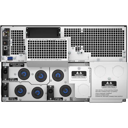 APC Smart-UPS On-Line, 10kVA/10kW, Rackmount 6U, 208V, 6x L6-30R NEMA outlets, Network Card+SmartSlot, Extended runtime, W/ rail kit