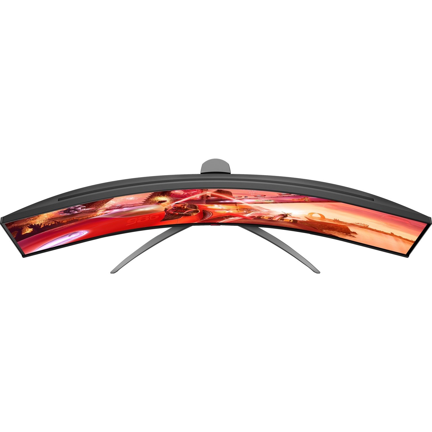 AOC AGON AG493UCX2 49" Class Dual Quad HD (DQHD) Curved Screen Gaming LCD Monitor - 32:9 - Textured Black