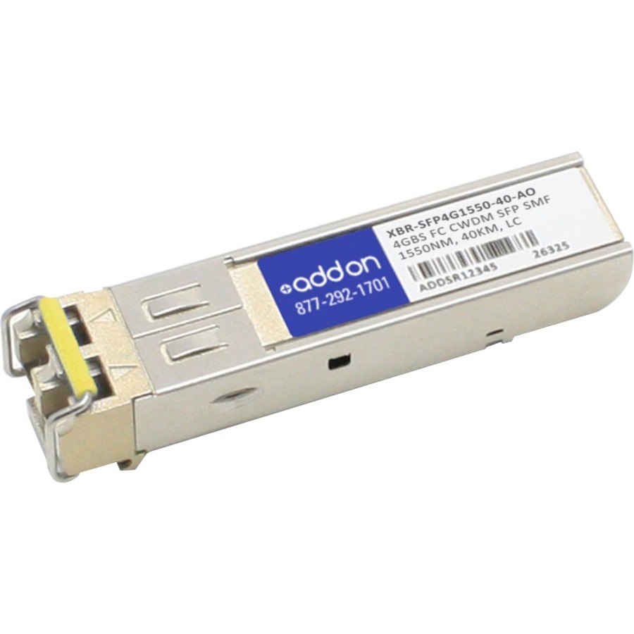 AddOn Brocade XBR-SFP4G1550-40 Compatible TAA Compliant 4GBase-CWDM Fibre Channel SFP Transceiver (SMF, 1550nm, 40km, LC)