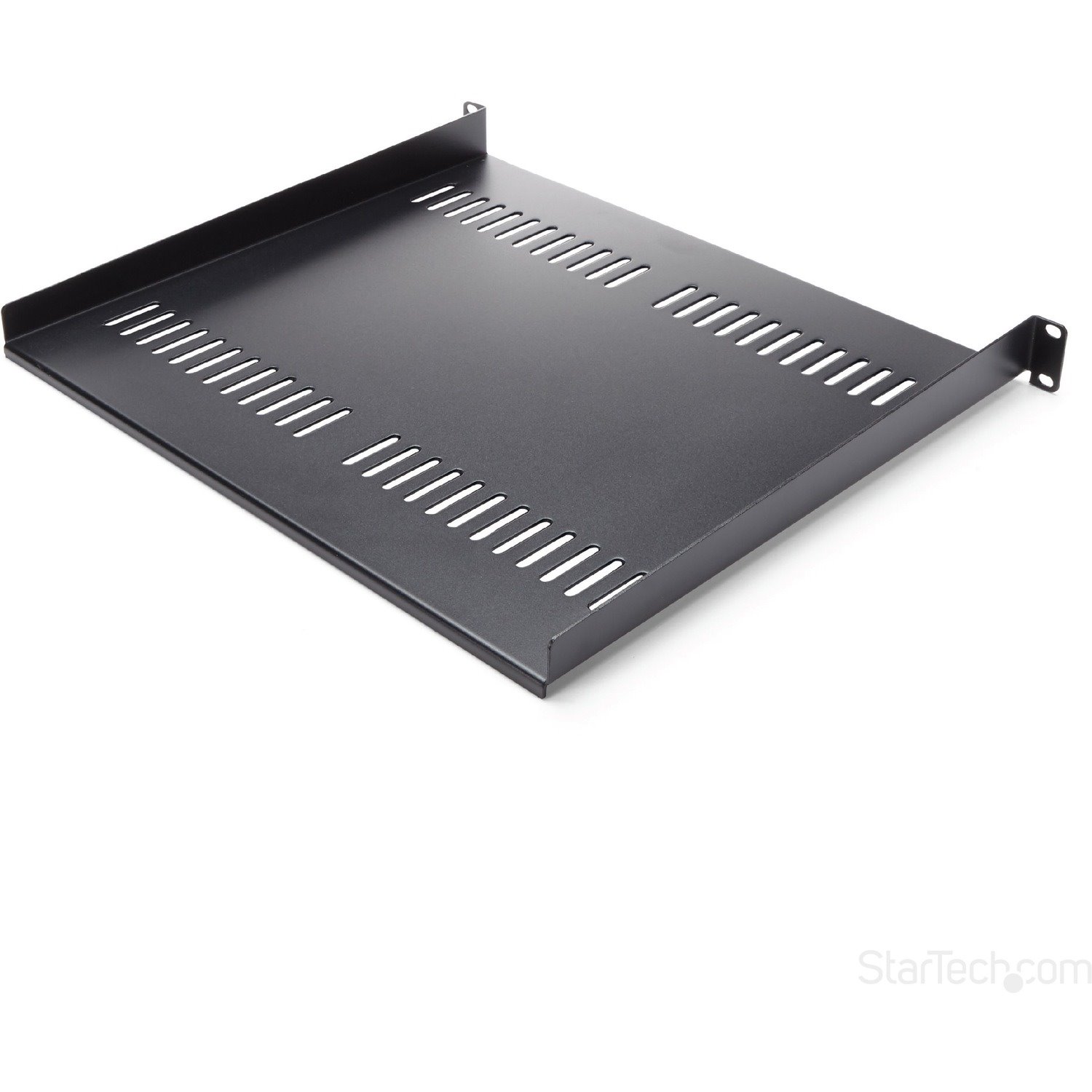 StarTech.com 1U Vented Server Rack Cabinet Shelf - Fixed 16" Deep Cantilever Rackmount Tray for 19" Data/AV/Network Enclosure w/Cage Nuts