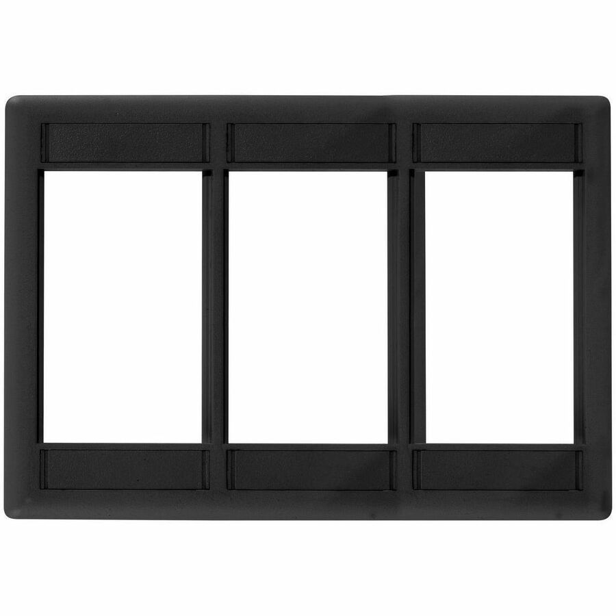 Bryant iSTATION, Front Loading Module Frame, 3-Gang, 3-Unit, Black