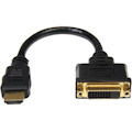 StarTech.com 8in HDMI® to DVI-D Video Cable Adapter - HDMI Male to DVI Female