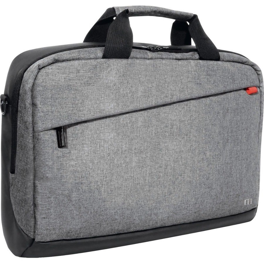 MOBILIS Trendy Carrying Case (Briefcase) for 27.9 cm (11") to 35.6 cm (14") Notebook - Flecked Gray