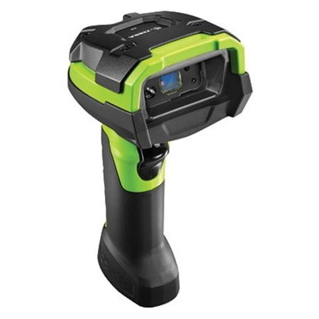 Zebra DS3608-ER Rugged Industrial, Manufacturing, Warehouse Handheld Barcode Scanner Kit - Cable Connectivity - Industrial Green - USB Cable Included