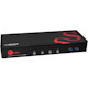 SIIG 4-Port HDMI 4K60Hz HDR Smart Console KVM Switch with USB 3.0 Multi-Media