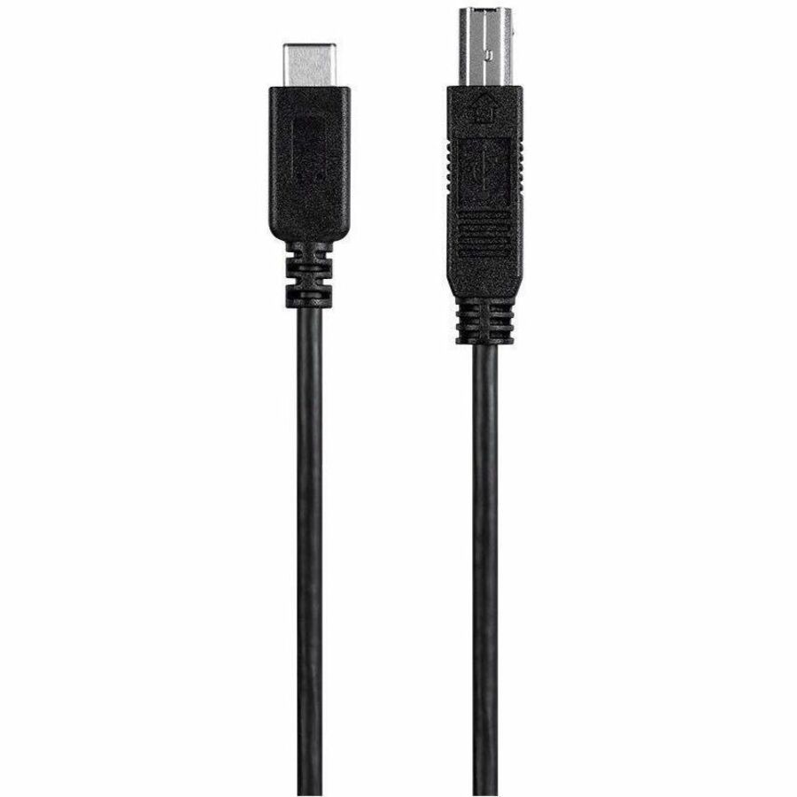 Monoprice 2.0 Usb-C To Usb Type-B Printer Cable_ 480 MBPS_ 6.6FT_ Black