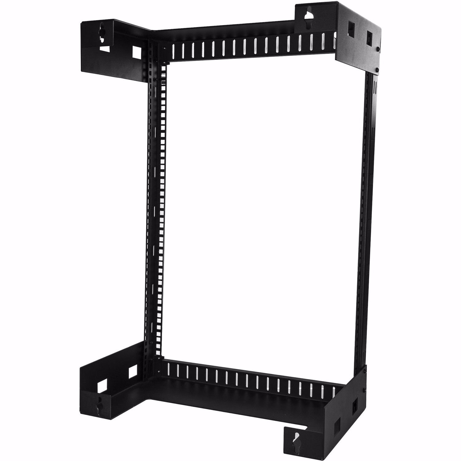 StarTech.com 2-Post 15U Heavy-Duty Wall-Mount Network Rack, 19" Open Frame Server Rack for Computer Equipment, Wall Mount Data Rack~