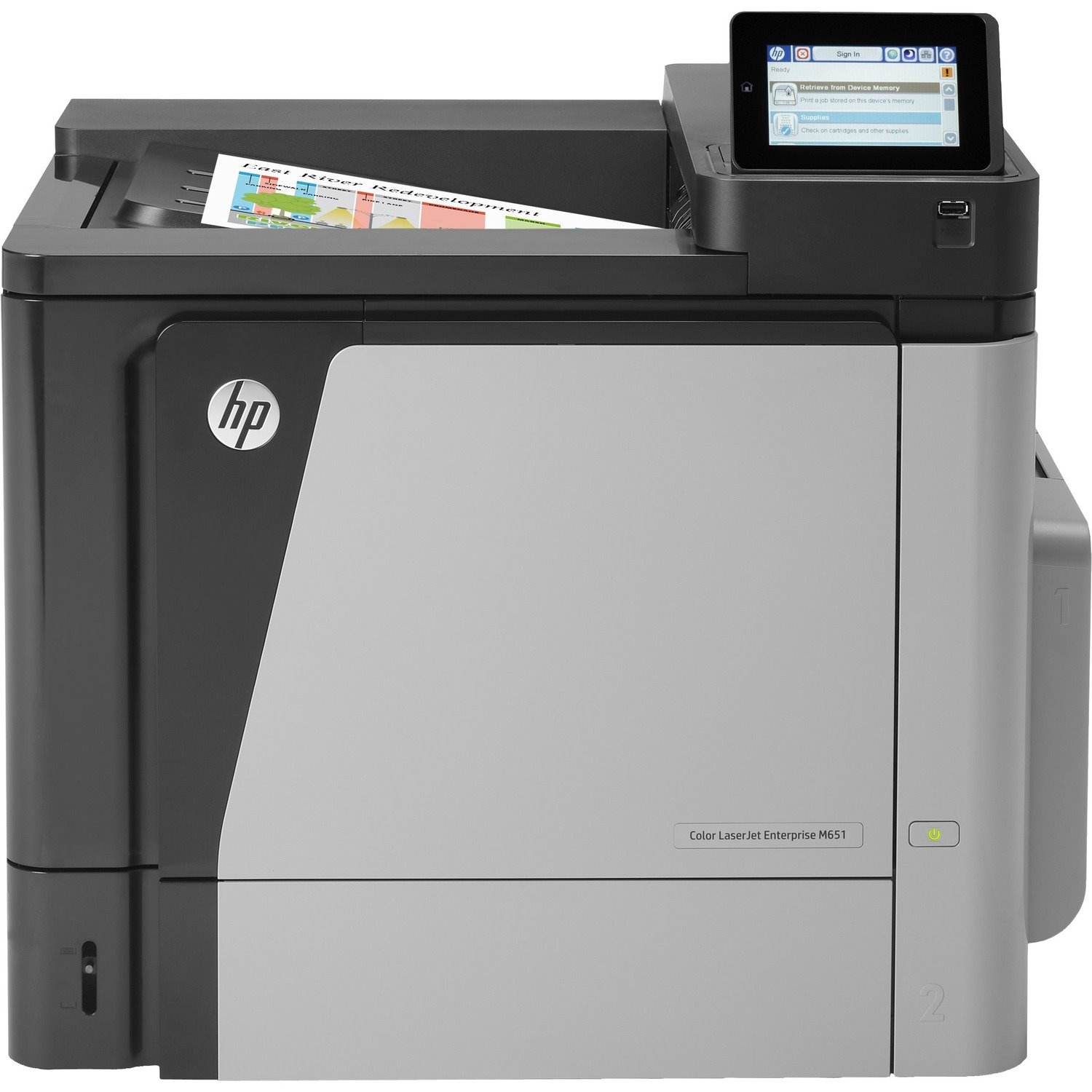 HP LaserJet M651 M651n Desktop Laser Printer - Colour