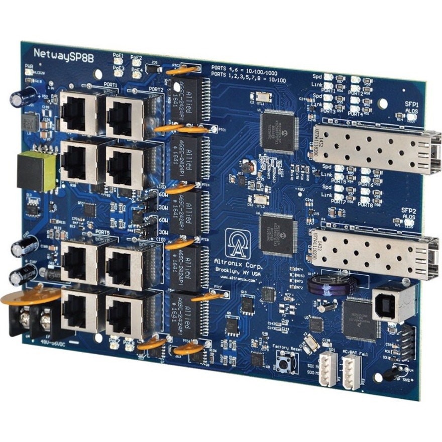 NetWay 8-Port PoE+ Switch Board