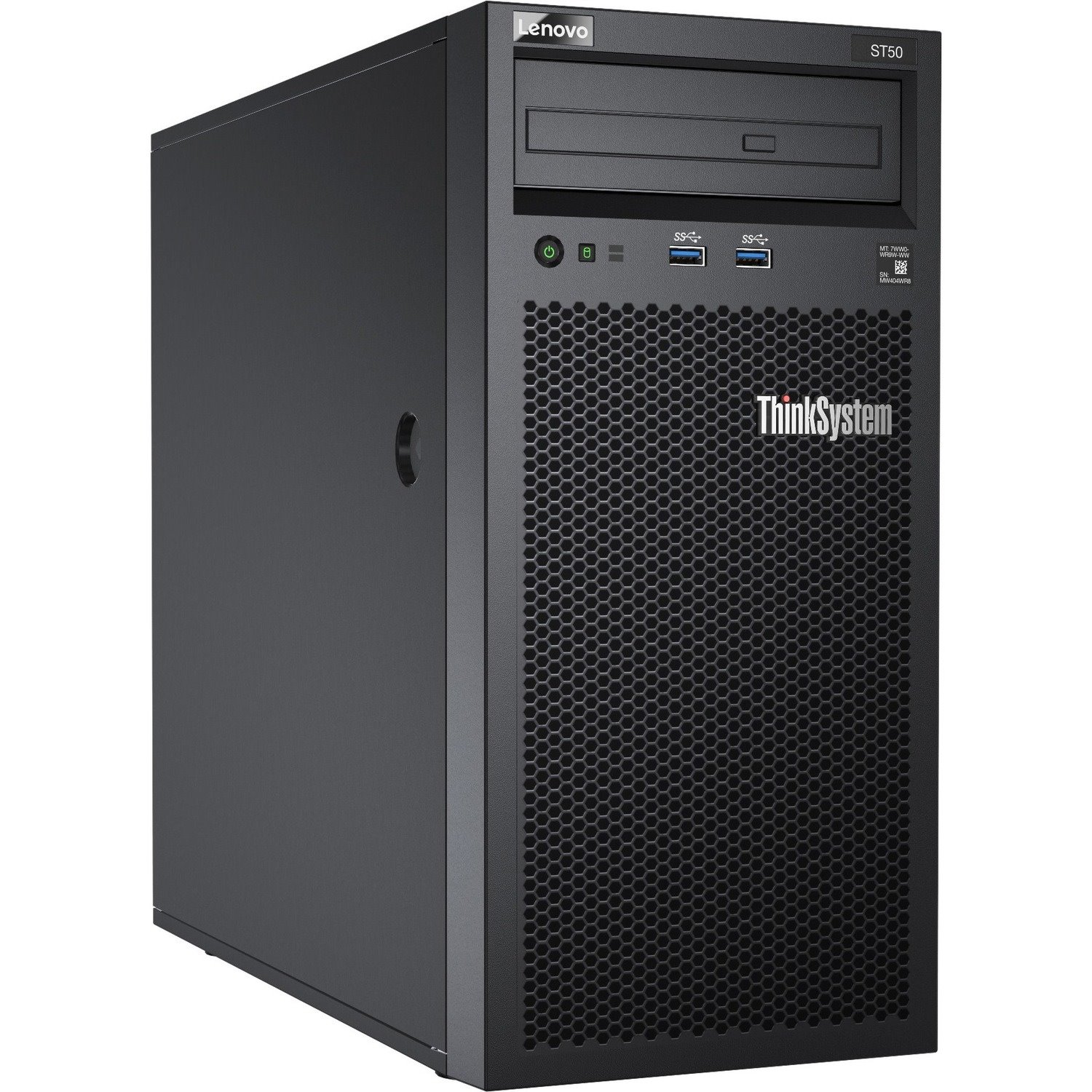 Lenovo ThinkSystem ST50 7Y48A03EEA 4U Tower Server - 1 Xeon E-2224G 3.50 GHz - 8 GB RAM - 2 TB HDD - (2 x 1TB) HDD Configuration - Serial ATA/600 Controller