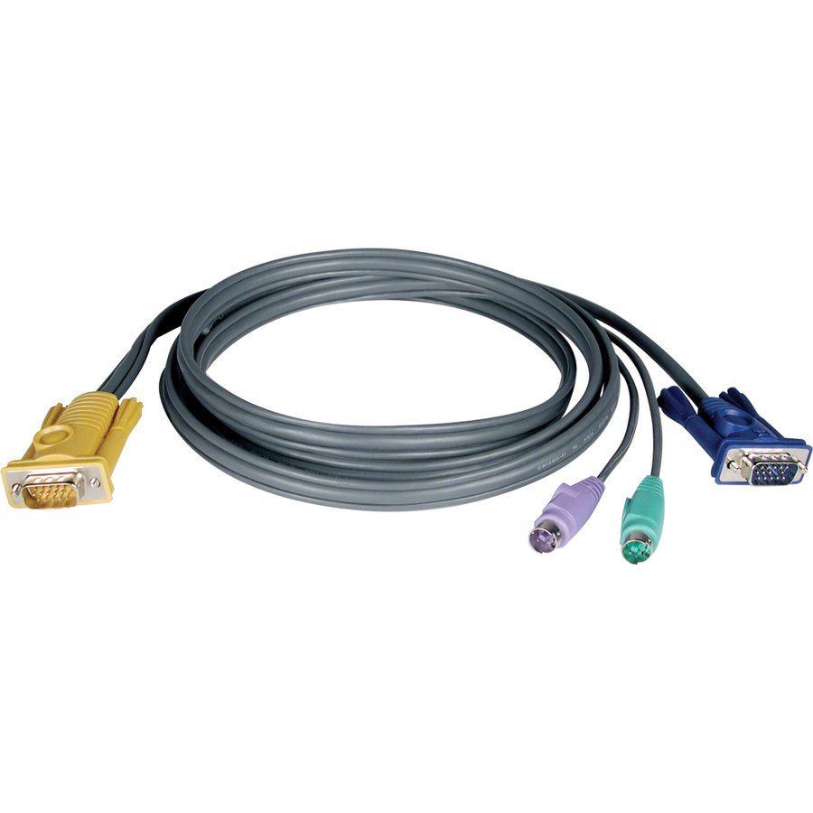 Eaton Tripp Lite Series PS/2 (3-in-1) Cable Kit for NetDirector KVM Switch B020-Series and KVM B022-Series, 15 ft. (4.57 m)