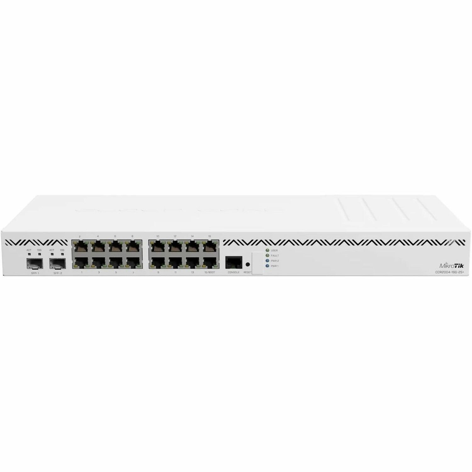 Mikrotik CCR2004-16G-2S+, Ethernet Wan, 16 Gigabit Ethernet, White