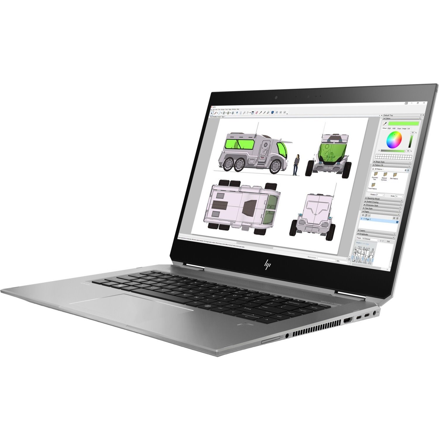 HP ZBook Studio x360 G5 15.6" Touchscreen Convertible 2 in 1 Mobile Workstation - Full HD - Intel Xeon E-2176M - 16 GB - 512 GB SSD - English Keyboard