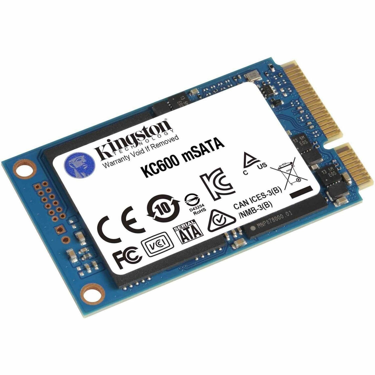 Kingston KC600 256 GB Solid State Drive - mSATA Internal - SATA (SATA/600)