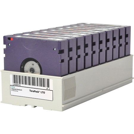 HPE LTO-8 Non-custom Labeled Terapack 10 CarbideClean Data Tapes