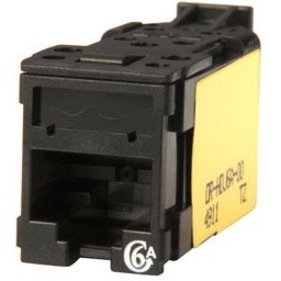 Ortronics Clarity High Density Jack (HDJ) CAT6A, T568A/B, Black