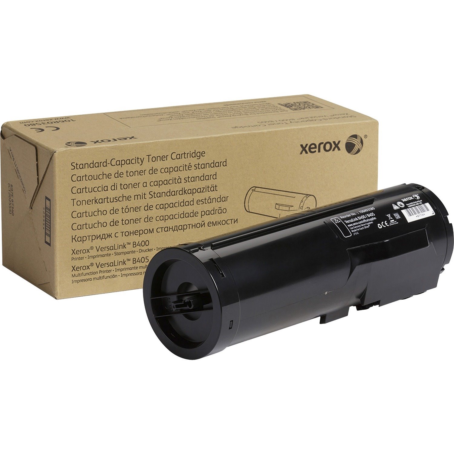 Xerox Original Standard Yield Laser Toner Cartridge - Black - 1 Each