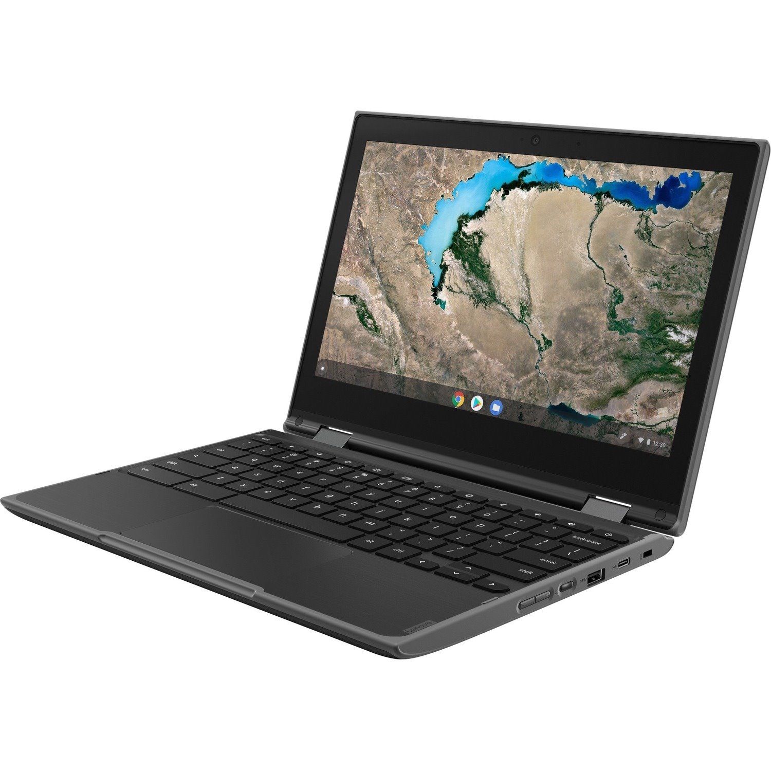 Lenovo 300e Chromebook 2nd Gen 81MB001DUS 11.6" Touchscreen Convertible 2 in 1 Chromebook - HD - Intel Celeron N4020 - 4 GB - 32 GB Flash Memory - English Keyboard - Black