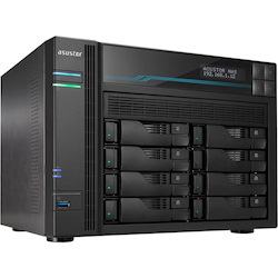 ASUSTOR Lockerstor 8 AS6508T 8 x Total Bays SAN/NAS Storage System - 4 GB Flash Memory Capacity Atom C3538 Quad-core (4 Core) 2.10 GHz - 8 GB RAM - DDR4 SDRAM Desktop