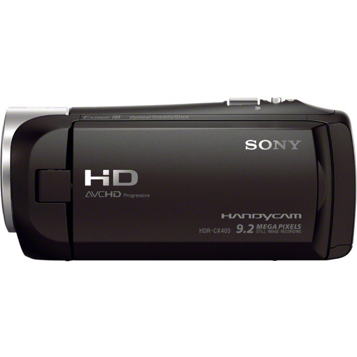 Sony Pro Handycam CX405 Digital Camcorder - 2.7" LCD Screen - 1/5.8" Exmor R CMOS - Full HD - Black