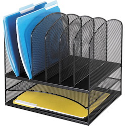 Safco Onyx 2 Horizontal/6 Upright Desk Organizer