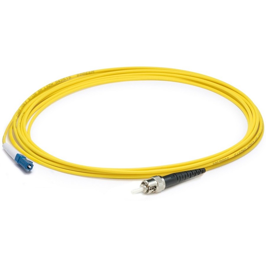 AddOn 4m LC (Male) to ST (Male) Yellow OS2 Simplex Fiber OFNR (Riser-Rated) Patch Cable