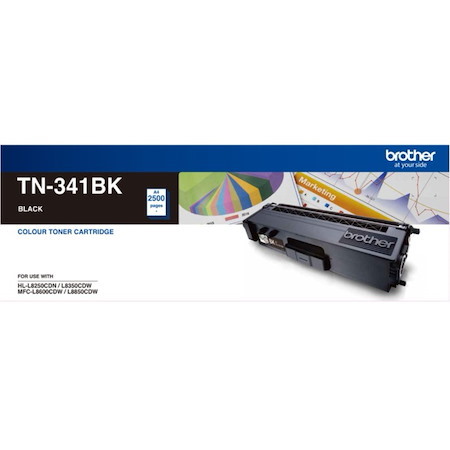 Brother TN-341BK Original Standard Yield Laser Toner Cartridge - Black Pack
